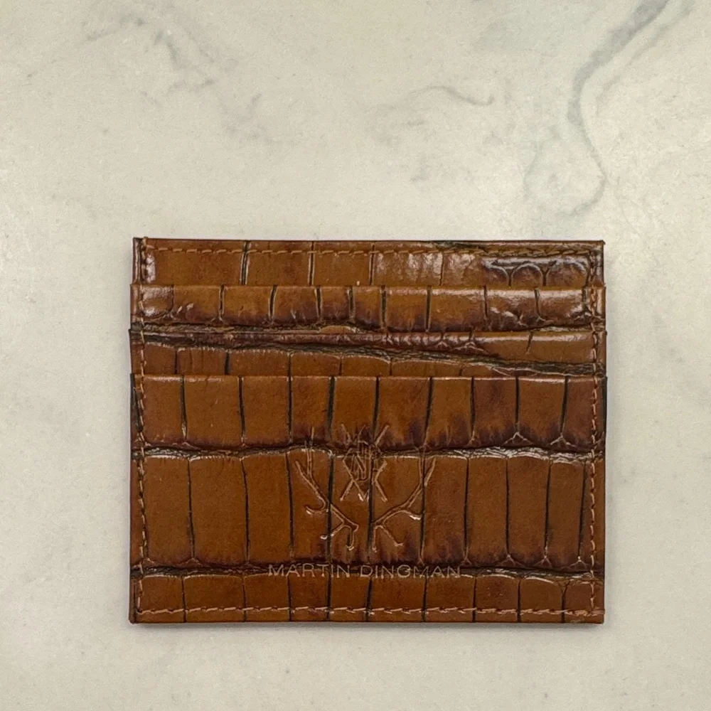 Martin Dingman ANTHONY ALLIGATOR GRAIN EXECUTIVE ID CARD CASE